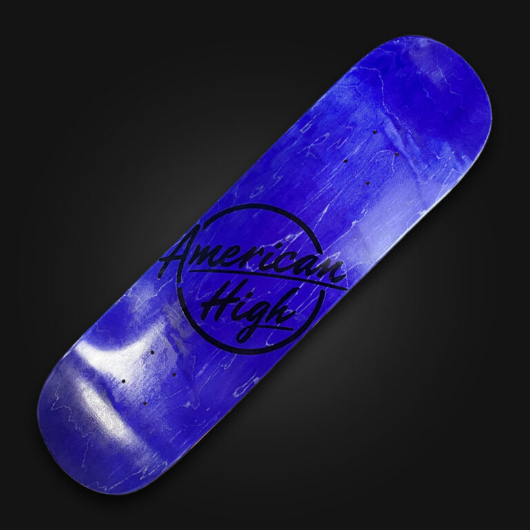 AH Blue Skateboard American High